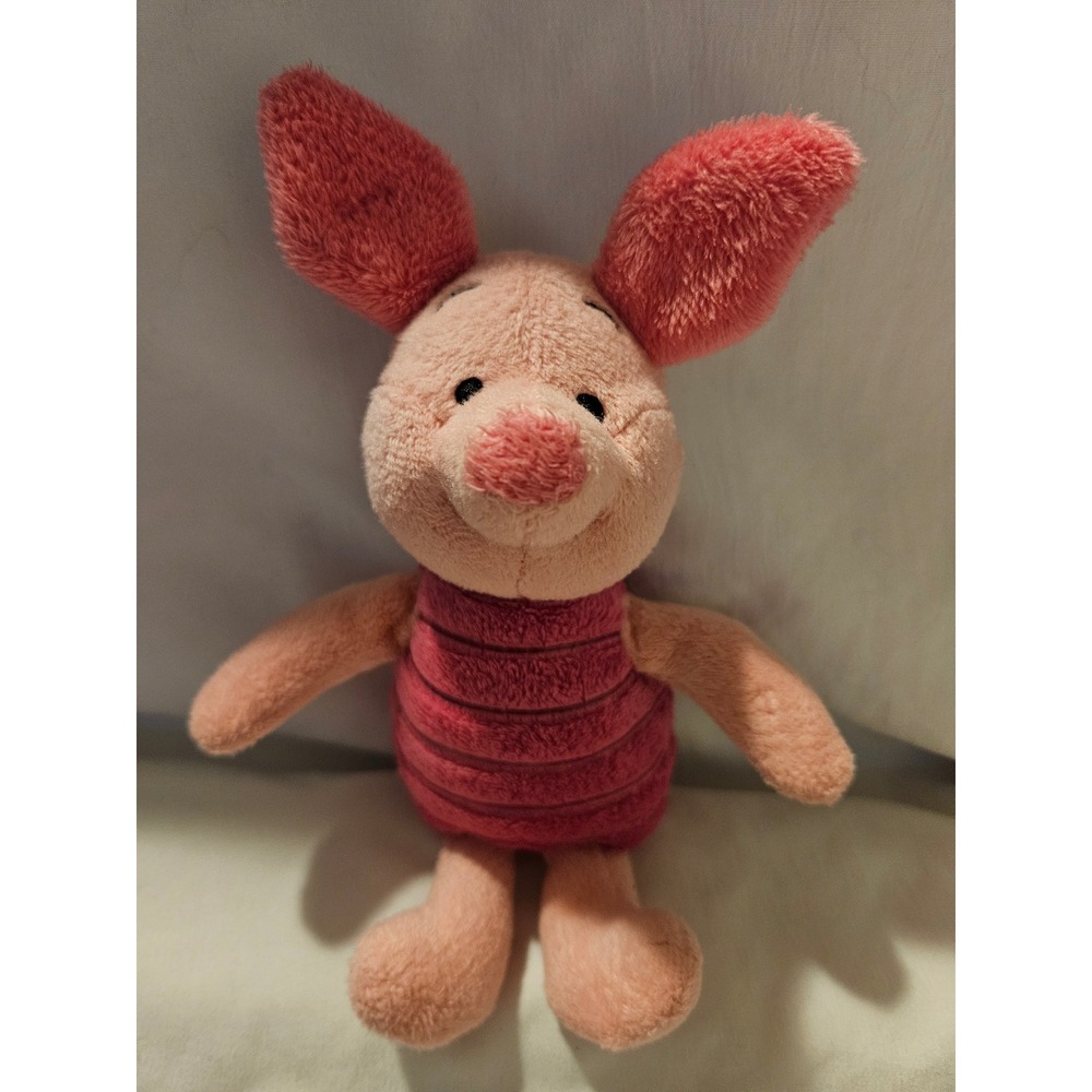 Disney Hallmark Piglet Plush Winnie the Pooh Pink Stuffed Animal Toy